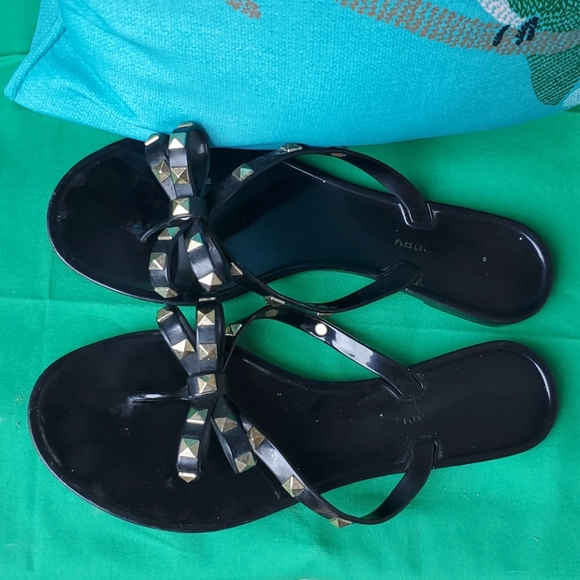 Chinese Laundry Shoes - Chinese Laundry Studded Rockstar Jelly Sandals